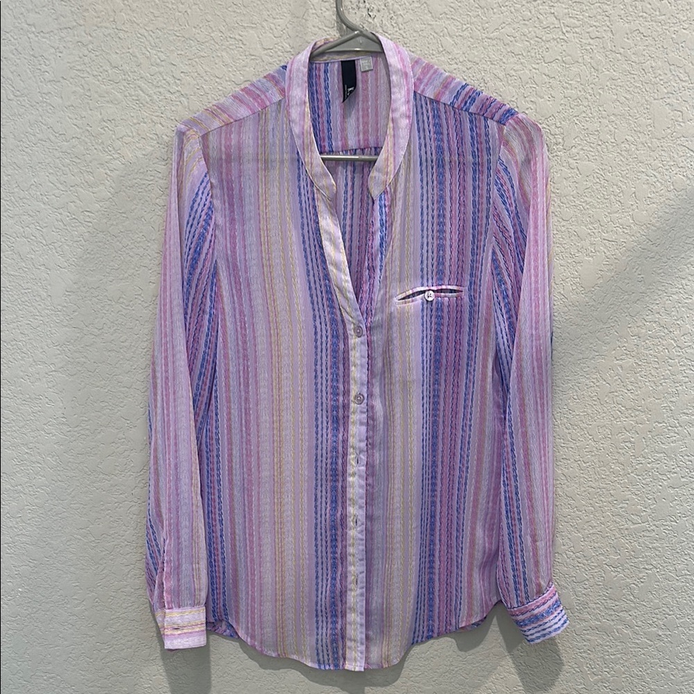 Kut Striped Multicolor Shirt Small